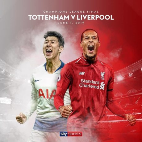 Letošní finále Ligy mistrů se odehraje mezi Tottenhamem Hotspur a Liverpoolem FC