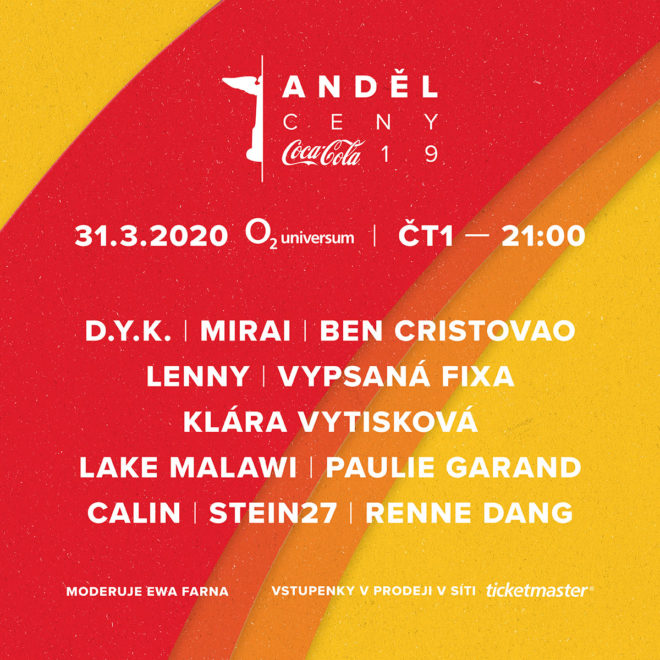 Ceny Anděl Coca-Cola 2019 odhalují jména účinkujících ...