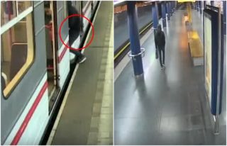 VIDEO: Mladý sprejer se vezl mezi vagóny metra. Hledá ho policie