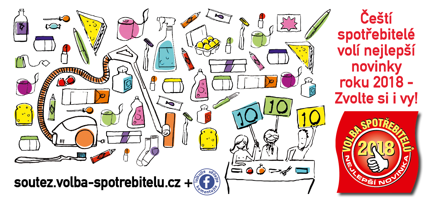 Volba spotřebitelů 2018. Hlasujte pro&nbsp;nejlepší novinky roku a&nbsp;vyhrajte!
