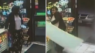 VIDEO: Opilý řidič vjel s&nbsp;vozem do obchodu. O&nbsp;chlup minul zákaznici