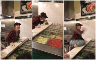 VIDEO: Zaměstnankyně měsíce! Žena naplivala zákaznici do jídla