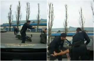 VIDEO: Zdrogovaného řidiče stíhala policie. Vytáhli na&nbsp;něj zbraně