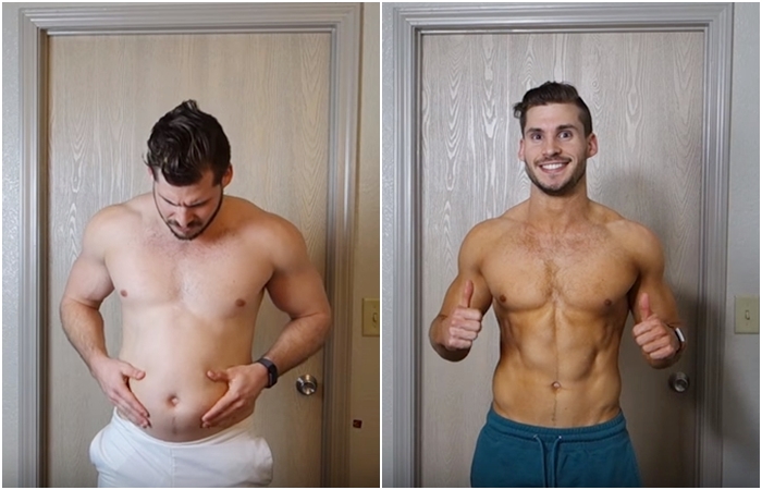 Z vany pekáč buchet za 12 týdnů! Muž natočil svou neskutečnou proměnu na VIDEO