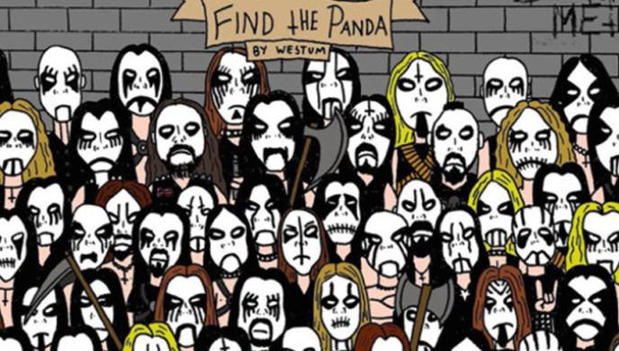 Mezi těmito metalisty se schovala panda! Najdou ji jen ti nejpozornější