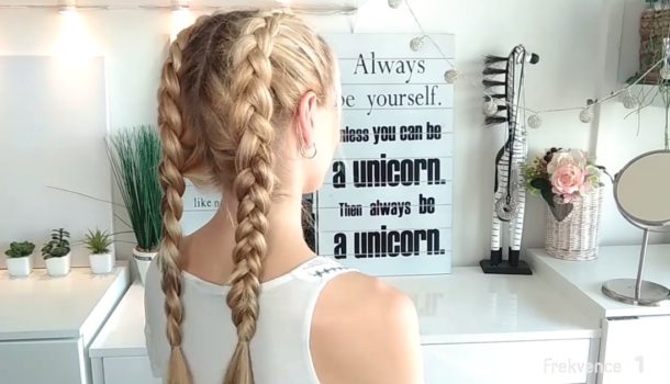 Hairstyle s&nbsp;Ellie: Vyzkoušejte holandský oboustranný cop!