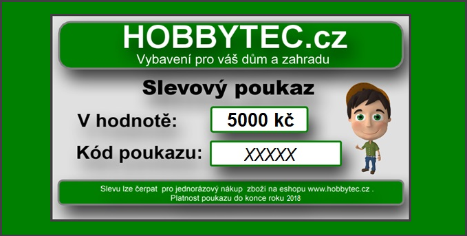„Vyhrajte voucher v hodnotě 5 000,- Kč na jednorázový nákup zboží v eshopu!“