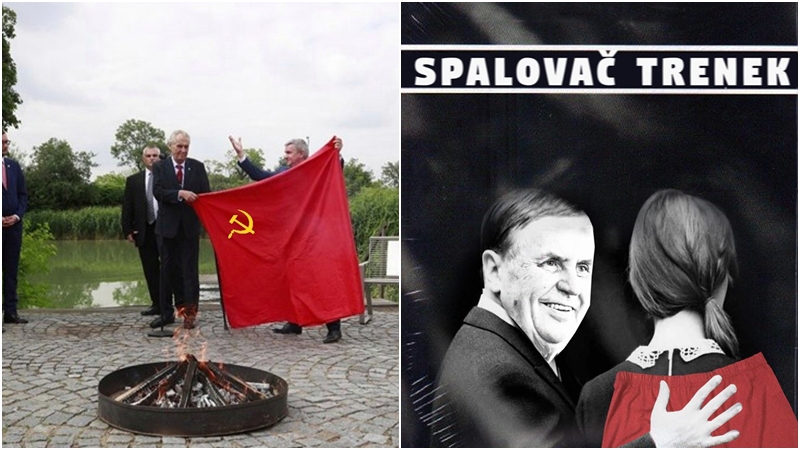 FOTO: Spalovač trenek? Zemanův brífink baví český internet