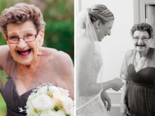 Vnučka požádala babičku, aby jí šla za družičku. Jejich FOTKY dojaly internet!