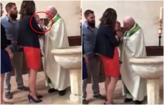 VIDEO: Církví otřásl skandál! Kněz zfackoval miminko, které plakalo