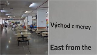 Když překladač Google čaruje. Tahle cedule z&nbsp;brněnské menzy baví celé Česko!
