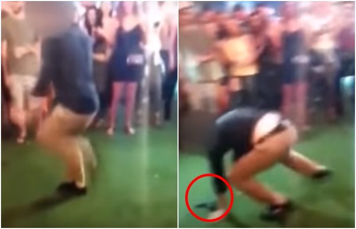 VIDEO: Tančícímu agentovi vypadla pistole. Omylem postřelil muže