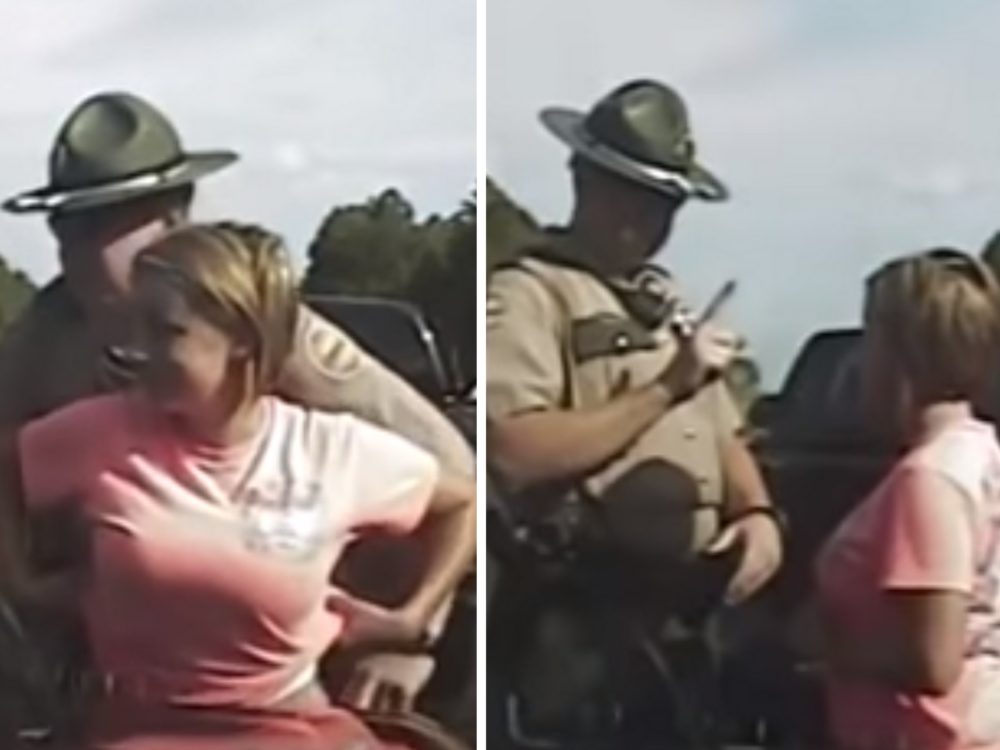 VIDEO: Zneužívání pravomoci? Policista to během kontroly řidičky přehnal