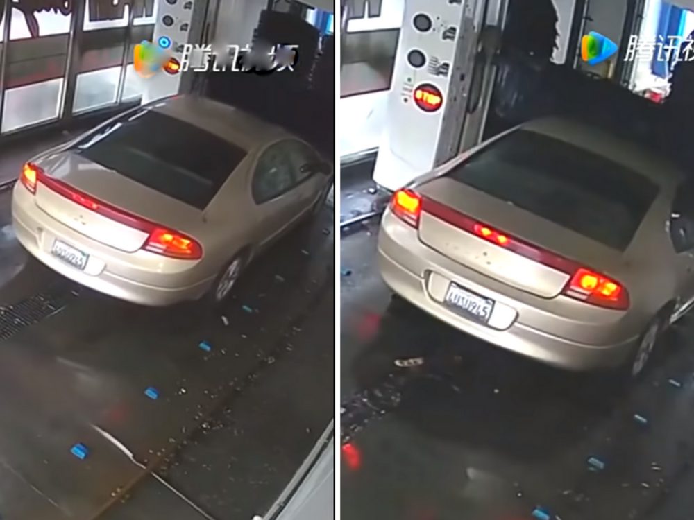VIDEO: Řidič nedbal pokynů automyčky. Jeho počínání baví internet