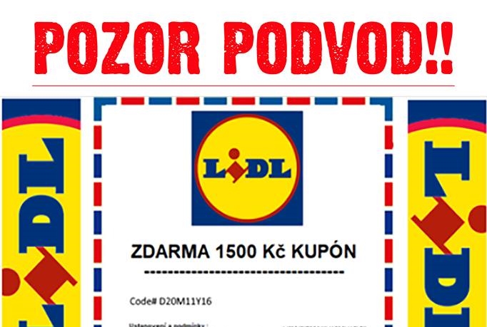 POZOR: Vyhráli jste kupon do obchodu Lidl? Je to podvod!