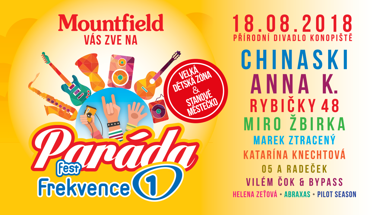 Chcete si užít spousty zábavy? Stačí odpovědět na otázku a vyhrajete vstupenky na PARÁDA FEST Frekvence 1.