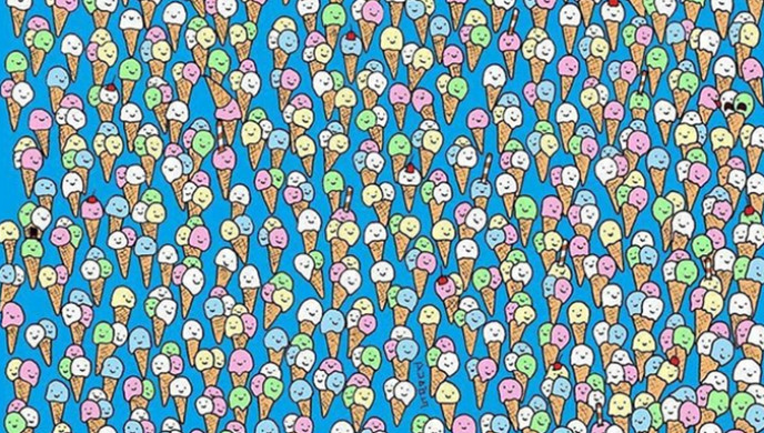 HÁDANKA: Vyzkoušejte své oko! Najdete mezi zmrzlinami lízátko na&nbsp;tyčce?