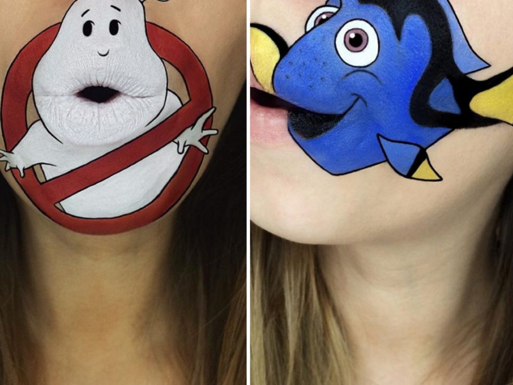 GALERIE: Umělkyně si na&nbsp;rty maluje oblíbené postavy. Její výtvory vás ohromí