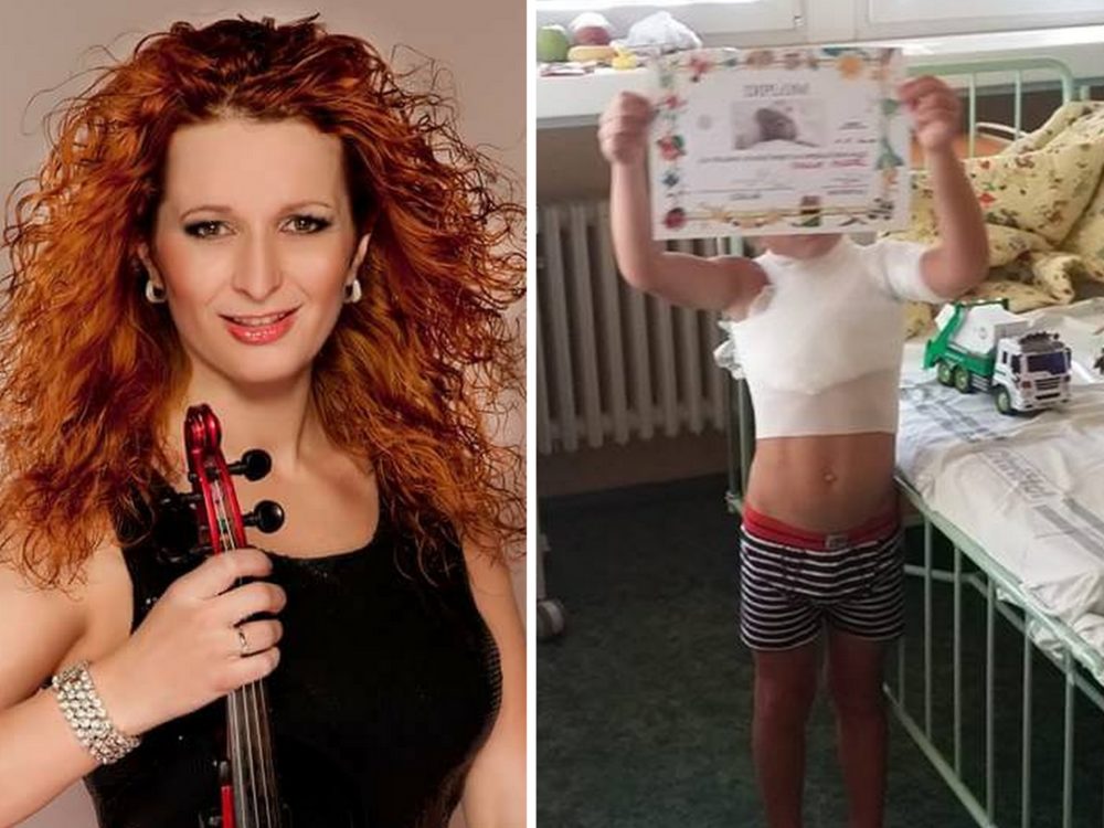 Česká houslistka Muzikářová zveřejnila fotku popáleného syna! Individuím poslala drsný vzkaz