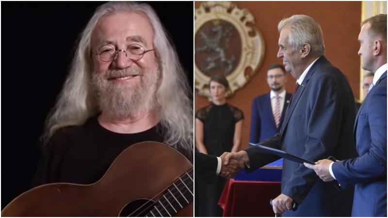 VIDEO: Lebka praskla, mozek odkryla. Písničkář Hutka čelí kritice za píseň o smrti Zemana