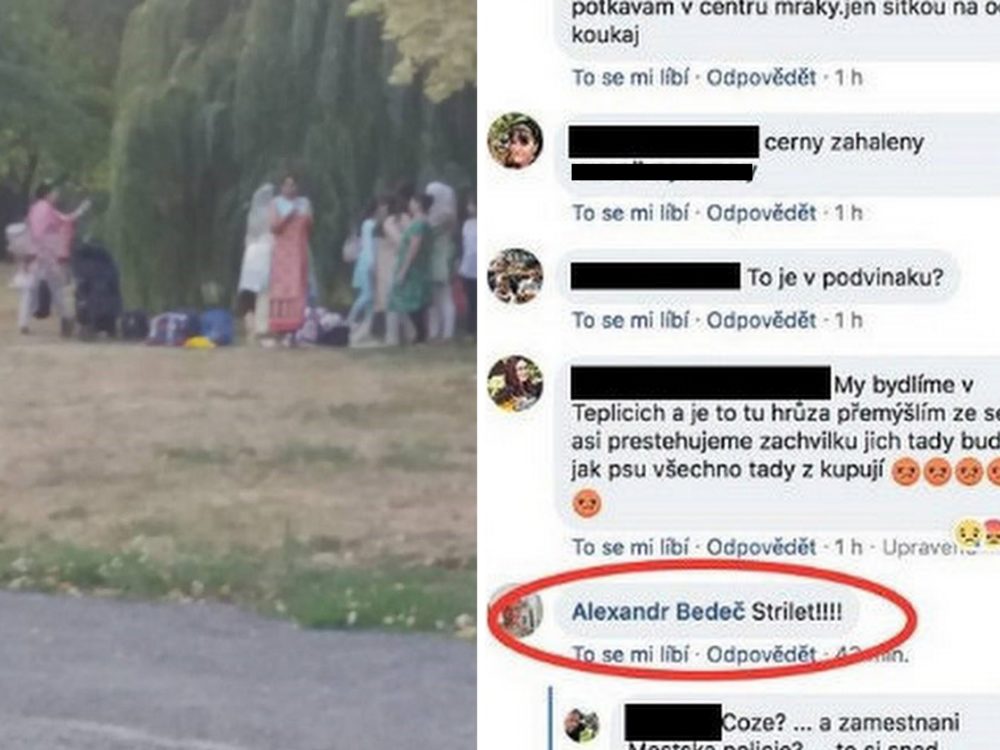 Vyznamenaný strážník pražské policie vyzýval ke střílení muslimek