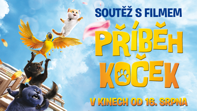 Vyhrajte v týdnu od 13. do 17. srpna v pořadu Odpoledne F1 skvělé ceny v rámci premiéry filmu Příběh koček!