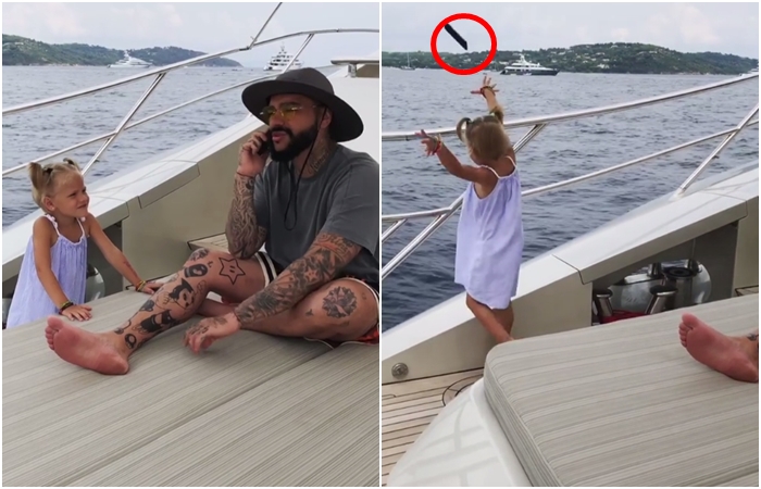 Holčička (4) hodila tátův telefon do moře. Málo si jí všímal
