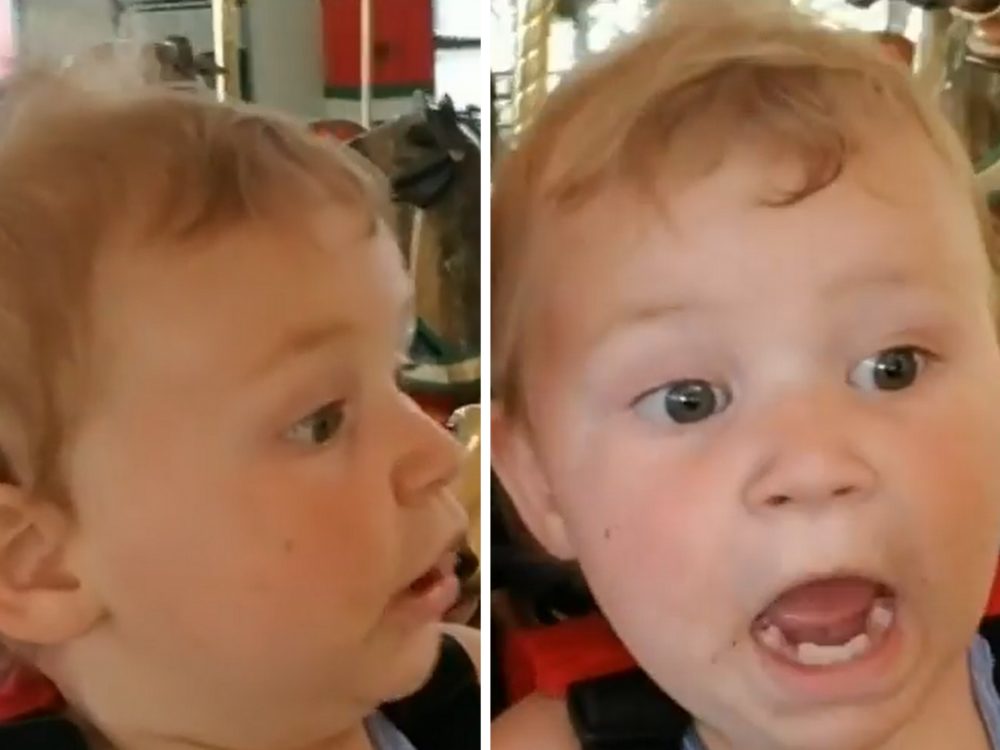 VIDEO: Holčička byla poprvé na&nbsp;kolotoči. Její reakce vás dostane