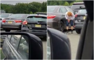 Žena se pokoušela vycouvat z&nbsp;parkoviště. Video pobavilo už 10 milionů lidí