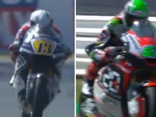 Nevídaný zkrat závodníka! Svému soupeři zmáčkl brzdu v&nbsp;rychlosti 200 km/h