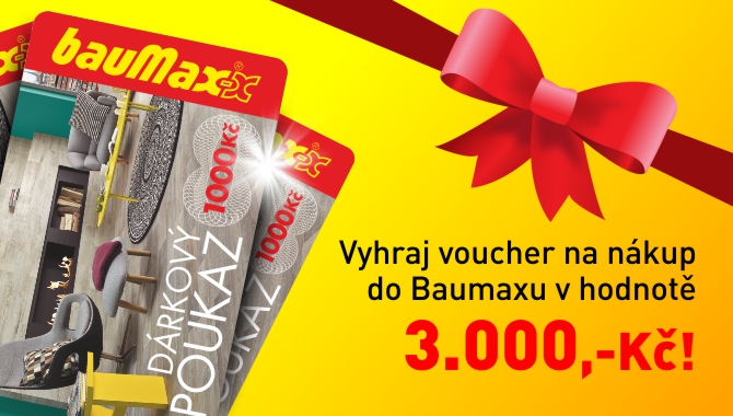 Vyhrajte v pořadu Frekvence 1 dárkové poukazy v hodnotě 3 000,- Kč do kamenných prodejen Baumax!