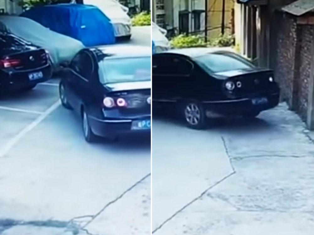 VIDEO: Řidička se ztrapnila na parkovišti. Řidičák dostala jen pár dnů před incidentem
