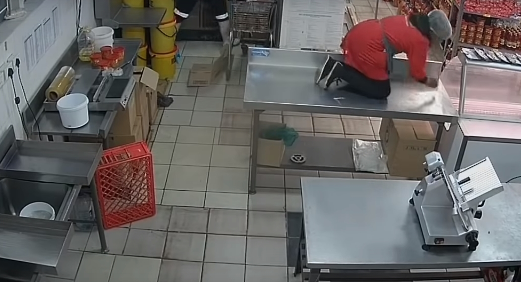VIDEO: Dvě kočky vyděsily ženu k smrti! Tohle v práci nečekala