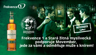 Frekvence 1 a&nbsp;Stará žitná myslivecká podporuje Movember, jede za vámi a&nbsp;odměňuje muže s&nbsp;knírem!