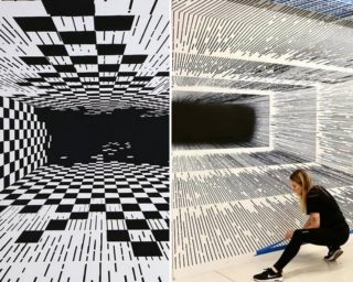 GALERIE: Umělkyně vytváří nádherné optické iluze pomocí pouhých čar