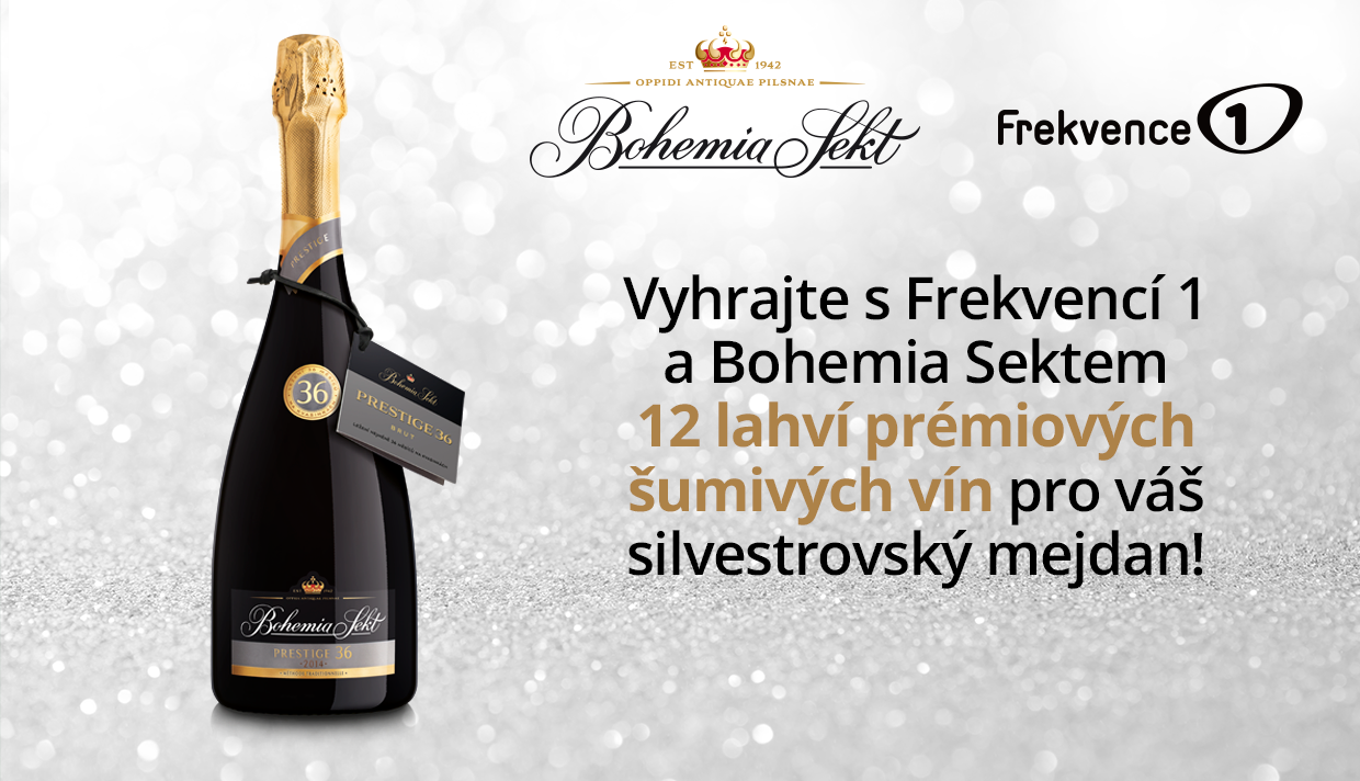 Vyhrajte s&nbsp;Frekvencí 1 a&nbsp;Bohemia Sektem 12 lahví prémiových šumivých vín pro&nbsp;váš silvestrovský mejdan!