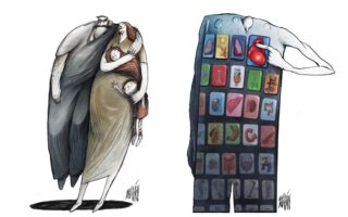 GALERIE: Drsné ilustrace kritizují dnešní svět! Souhlasíte s&nbsp;nimi?