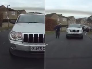 FOTO: Agresivní řidič se rozeběhl na&nbsp;studenta autoškoly! Co jej rozčílilo?