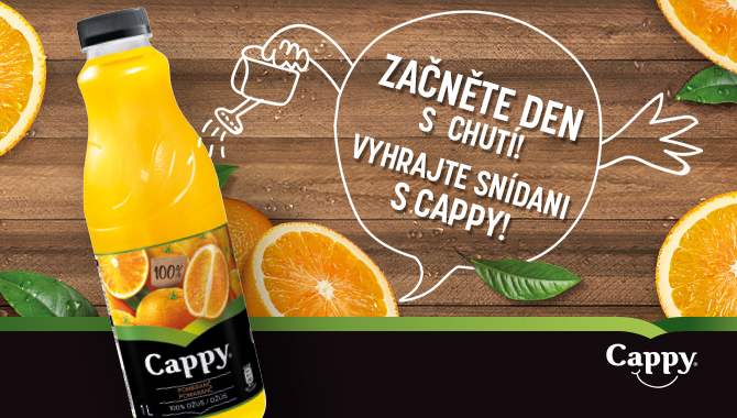 Začněte den s chutí! Vyhrajte snídani s Cappy v hodnotě 5 000 Kč!
