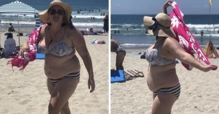 Muži se posmívali ženě v&nbsp;plavkách. Skvěle je setřela!