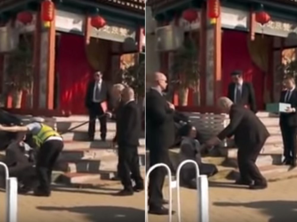 Zeman se měl v&nbsp;Číně zastat stařenky! Pořízené video je však falešné