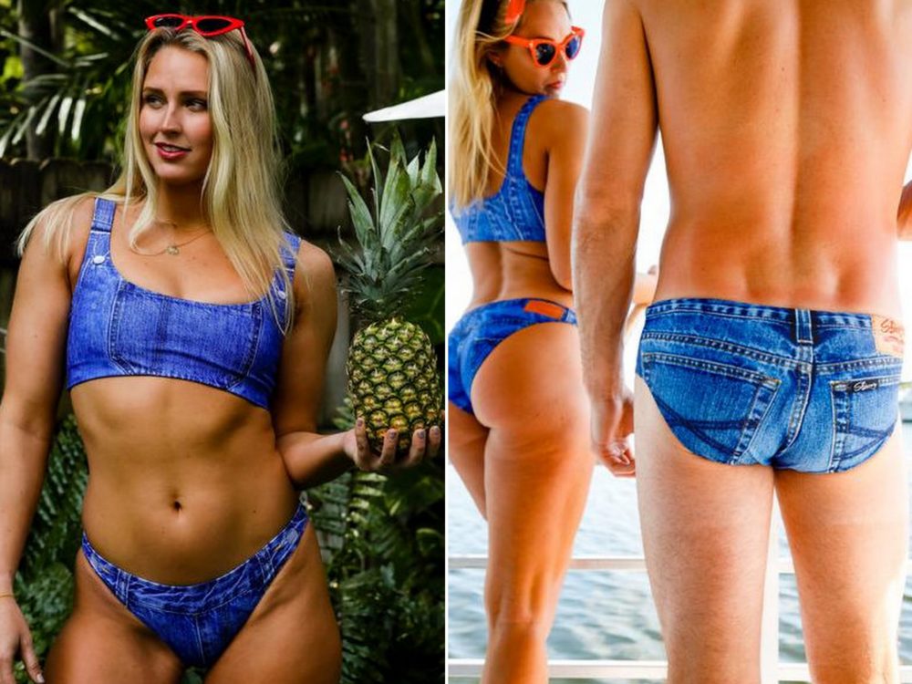Nový módní trend? Firma prodává plavky připomínající džíny