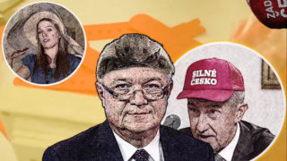Babiš hledá něco pod čepice