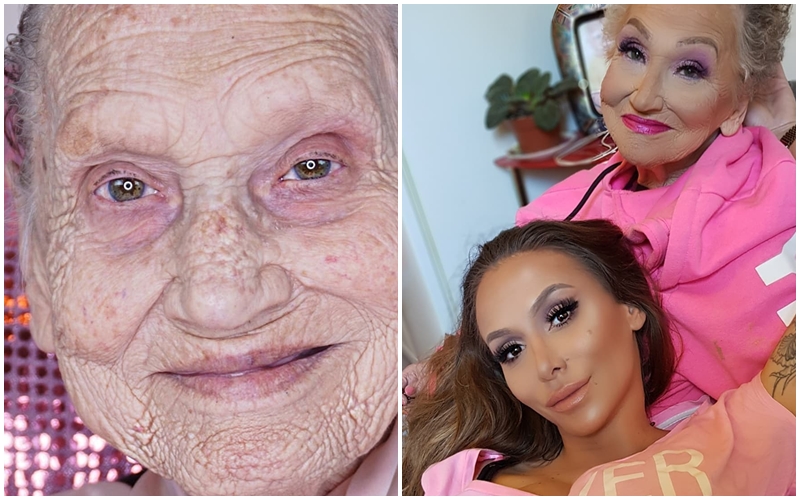 Babička si omotala internet kolem prstu! Vnučka ji učí kouzlům make-upu