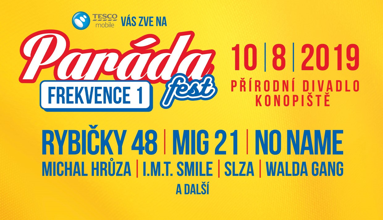 Chcete jet zadarmo na Paráda fest Frekvence 1? Máme pro vás soutěž!