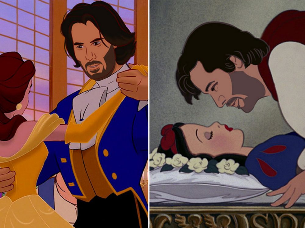 Ilustrátorka se zamilovala do herce Keanu Reevese! Vytvořila z&nbsp;něj pohádkového prince