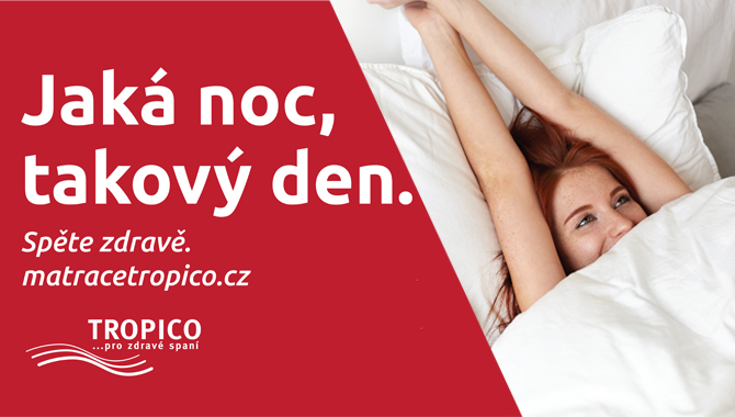 Vyhrajte poukaz na nákup matrací Tropico v hodnotě 10 000 Kč v odpoledním vysílání Frekvence 1!