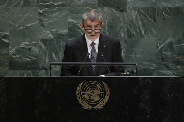 Babiš v OSN: Česko po pádu totality a následných chybách bohatne