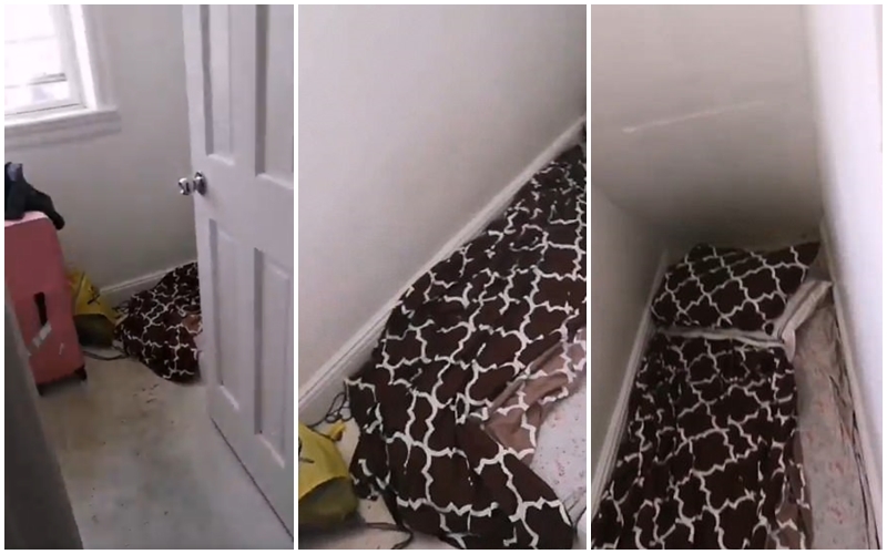 Virální video baví internet: Žena si objednala ubytování, dostala kumbál s dekou