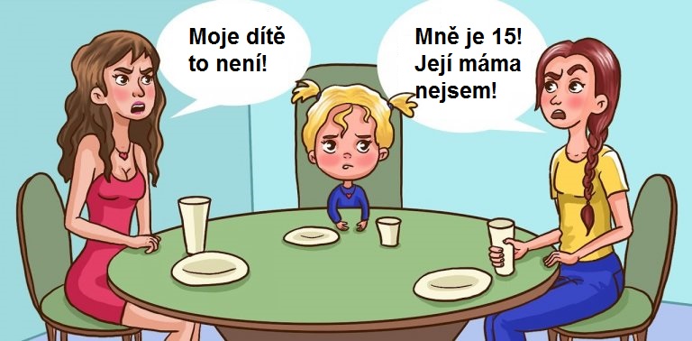 Hádanka pro&nbsp;ty nejbystřejší! Poznáte, kdo je maminka dítěte?